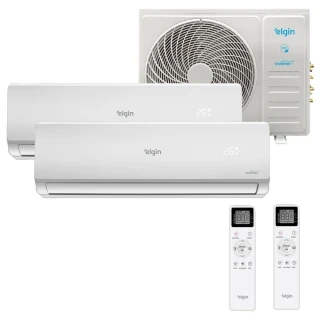 Ar Condicionado Bi Split Elgin 27000 BTUs (HW 18K+18K) Quente e Frio Inverter 220V R32 MTQE27C2CB Ar Condicionado Bi Split Elgin 27000 BTUs (HW 18K+18K) Quente e Frio Inverter 220V R32 MTQE27C2CB