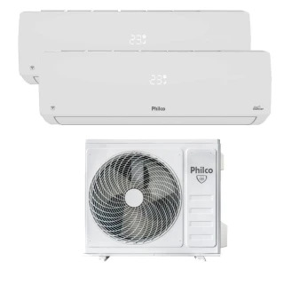 Ar Condicionado Bi Split Inverter Philco 18000 BTUs (2X9000) Quente e Frio 220V PAC18QV Ar Condicionado Bi Split Inverter Philco 18000 BTUs (2X9000) Quente e Frio 220V PAC18QV