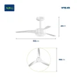 Ventilador de Teto Mondial 125W 3 Pás 3 Velocidades Branco VTE-01 110V