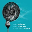 Ventilador WAP Coluna Flow Turbo Preto 127V 50cm 8 Pas FW009220